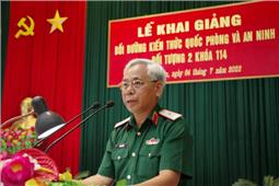 Trường Quân sự Quân khu tổ chức bồi dưỡng kiến thức quốc phòng và an ninh đối tượng 2 khóa 114